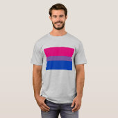 バイセクシャルプライド国旗LGBTQ+ Tシャツ (正面フル)