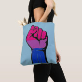 バイセクシャルプライド! トートバッグ (クローズアップ)