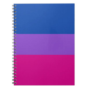 バイセクシャルプライド、ボールドストライプ、LGBTQプライド ノートブック