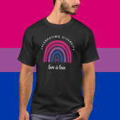 バイセクシャルプライド 多様性を祝う 愛は愛 Tシャツ