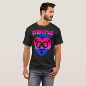 バイセクシャルプライドLgbtqiaラブサポートバイメンズB Tシャツ (正面フル)