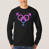 バイセクシャルプライドLgbtqiaラブサポートバイメンズB Tシャツ (正面)
