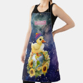 バイセクシャル国旗のカモの色ビーニーの惑星 エプロン (インサイチュ)