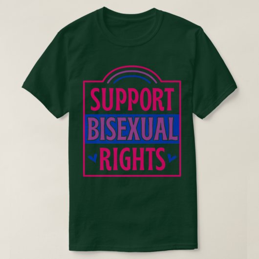 バイセクシャル権利のサポートLGBTQ Bi Ally Flag Rainbow  Tシャツ (デザイン正面)