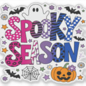 バイセクシャル スプーキーシーズン ハロウィン シール (正面)