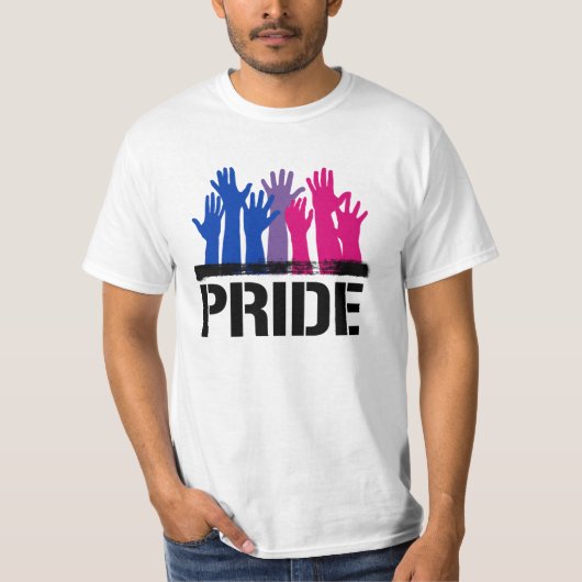 バイセクシャル・トゥゲザー・プライド Tシャツ (正面)