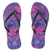 バイセクシャル·ドラゴン·ダマスク-ビ·プライドの旗色 ビーチサンダル (ソール)