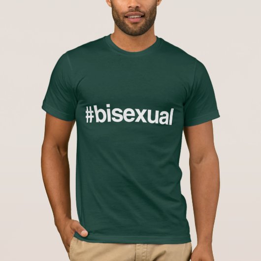バイセクシャル ハッシュタグ Tシャツ (正面)