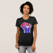 バイセクシャル プライドの拳 Tシャツ (正面フル)