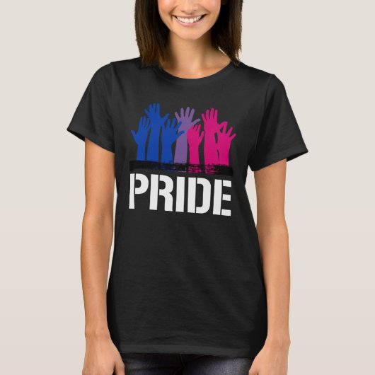 バイセクシャル プライド ともに Tシャツ (正面)