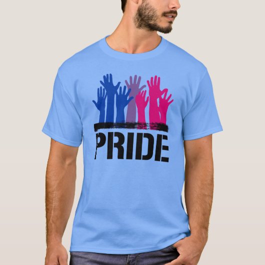 バイセクシャル プライド ともに Tシャツ (正面)