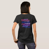 バイセクシャル プライド クラスター Tシャツ (裏面フル)