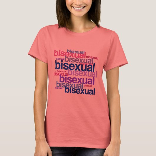 バイセクシャル プライド クラスター Tシャツ (正面)