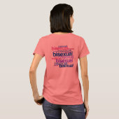 バイセクシャル プライド クラスター Tシャツ (裏面フル)