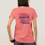 バイセクシャル プライド クラスター Tシャツ (裏面)