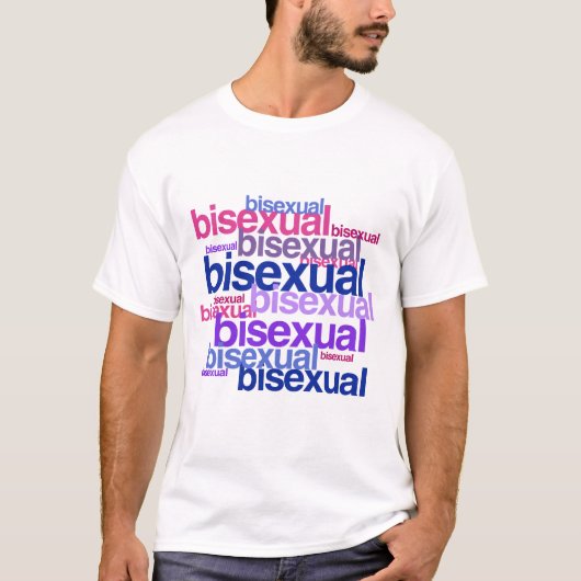 バイセクシャル プライド クラスター Tシャツ (正面)
