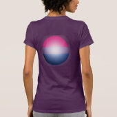 バイセクシャル プライド スフィアー Tシャツ (裏面)