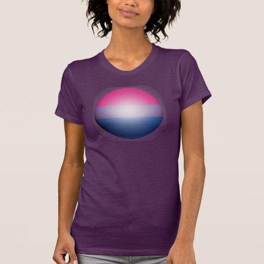 バイセクシャル プライド スフィアー Tシャツ (正面)