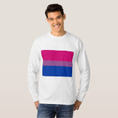 バイセクシャル・プライド (バイ・フラッグ) Tシャツ (正面フル)