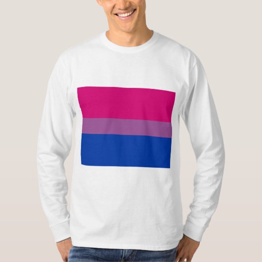 バイセクシャル・プライド (バイ・フラッグ) Tシャツ (正面)