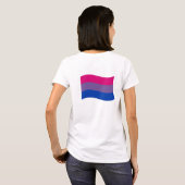 バイセクシャル プライド バナー Tシャツ (裏面フル)