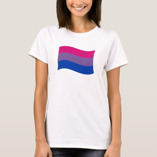バイセクシャル プライド バナー Tシャツ (正面)