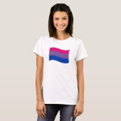 バイセクシャル プライド バナー Tシャツ (正面フル)