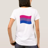 バイセクシャル プライド バナー Tシャツ (裏面)