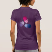 バイセクシャル プライド バースト Tシャツ (裏面)