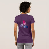 バイセクシャル プライド バースト Tシャツ (裏面フル)