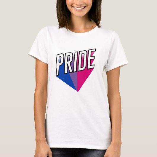 バイセクシャル プライド バースト Tシャツ (正面)