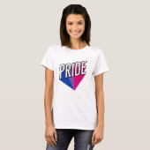 バイセクシャル プライド バースト Tシャツ (正面フル)