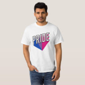 バイセクシャル プライド バースト Tシャツ (正面フル)