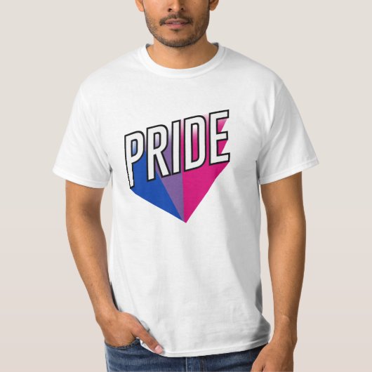 バイセクシャル プライド バースト Tシャツ (正面)