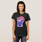 バイセクシャル プライド フィスト Tシャツ (正面フル)