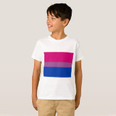 バイセクシャル・プライド・フラグ Tシャツ (正面フル)