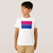 バイセクシャル・プライド・フラグ Tシャツ (正面フル)