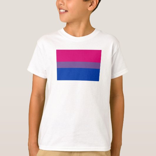 バイセクシャル・プライド・フラグ Tシャツ (正面)