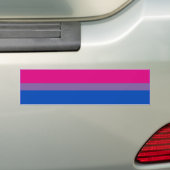 バイセクシャル プライド フラッグ バー バンパーステッカー (車上)