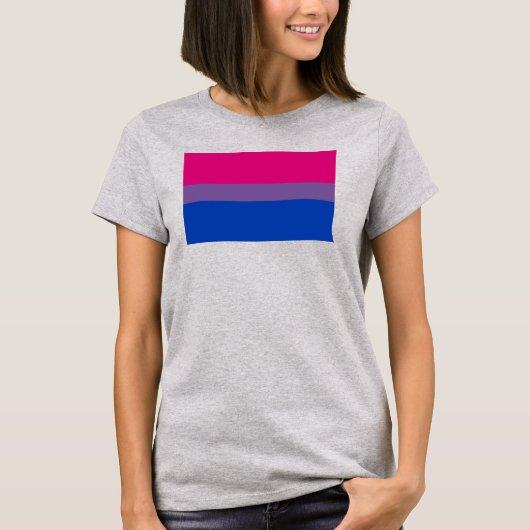 バイセクシャル・プライド・フラッグ Tシャツ (正面)