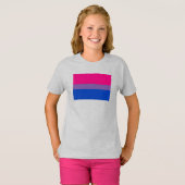 バイセクシャル・プライド・フラッグ Tシャツ (正面フル)
