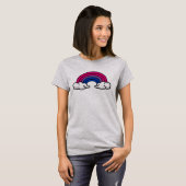 バイセクシャル・プライド・レインボー Tシャツ (正面フル)