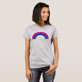 バイセクシャル プライド レインボー Tシャツ (正面フル)