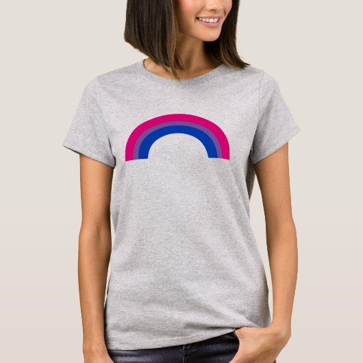 バイセクシャル プライド レインボー Tシャツ (正面)