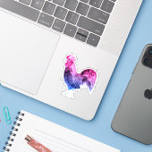 バイセクシャル プライド ロースター シール (ノートパソコンとiPhone)
