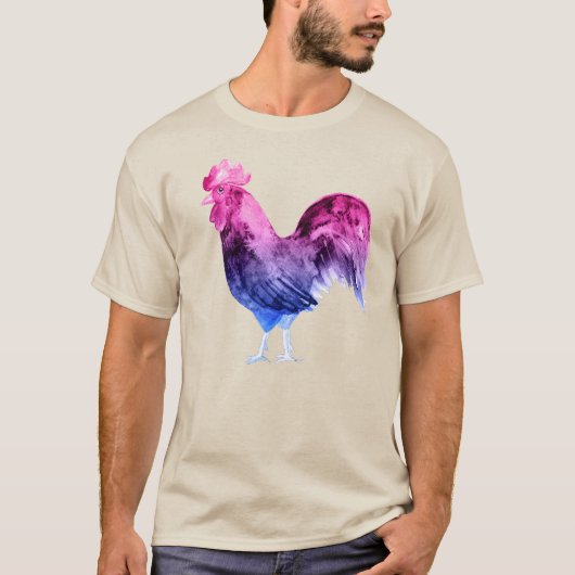 バイセクシャル プライド ロースター Tシャツ (正面)