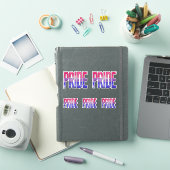 バイセクシャル プライド ワード シール (iPadカバー)