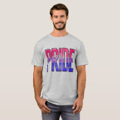 バイセクシャル プライド ワード Tシャツ (正面フル)