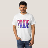 バイセクシャル プライド ワード Tシャツ (正面フル)