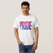 バイセクシャル プライド ワード Tシャツ (正面フル)